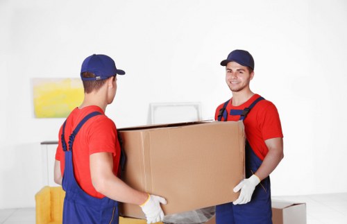 Office relocation equipment prepared for removals in London