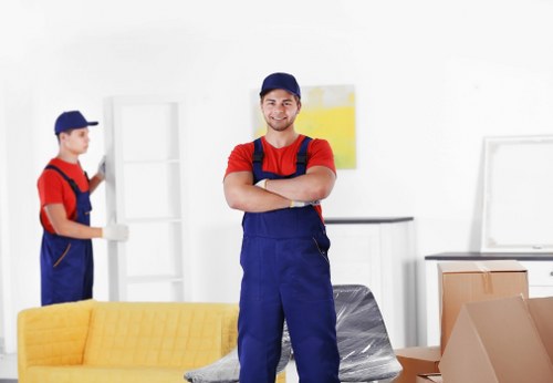 Removal team managing house removals in London