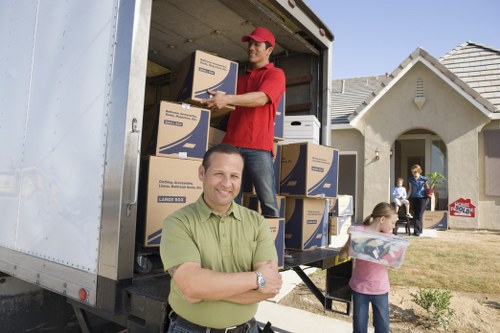 Loading furniture into a moving truck in London efficiently