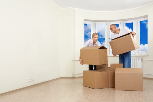 Secure and professional removals London service in progress
