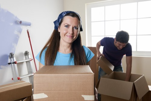 Professional removals service managing a city move in London