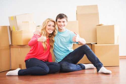 Professional man and van service for flat removals in London