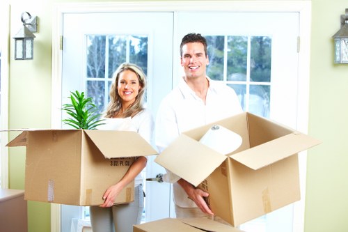 Moving day logistics for a London property