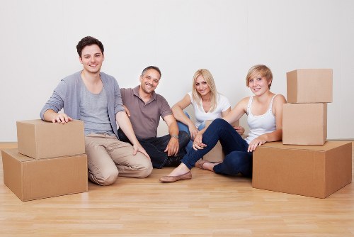 Organized moving supplies and labeled boxes for removals in London