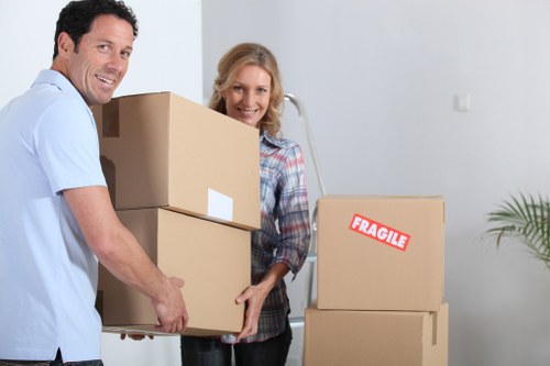 Customer reviewing a safe London removals payment method